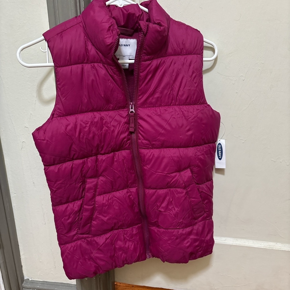 Old Navy Kids Quilted Vest - Berry